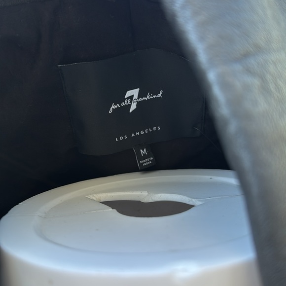 Seven for all mankind genuine leather black moto jacket soft M - Picture 7 of 11